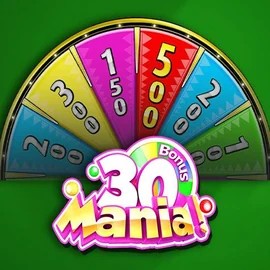 30 Mania! slot visual from FBM available on megabingo.net