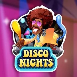Disco Nights logo by Red Rake Gaming Mega Bingo