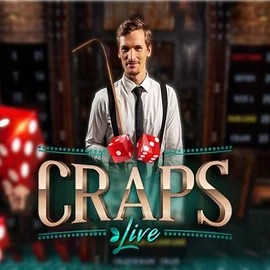 Live Craps online game logo by Evolution on megabingo.net