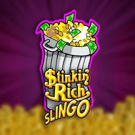 Stinkin Rich Slingo by Slingo, showcased at megabingo.net – game logo